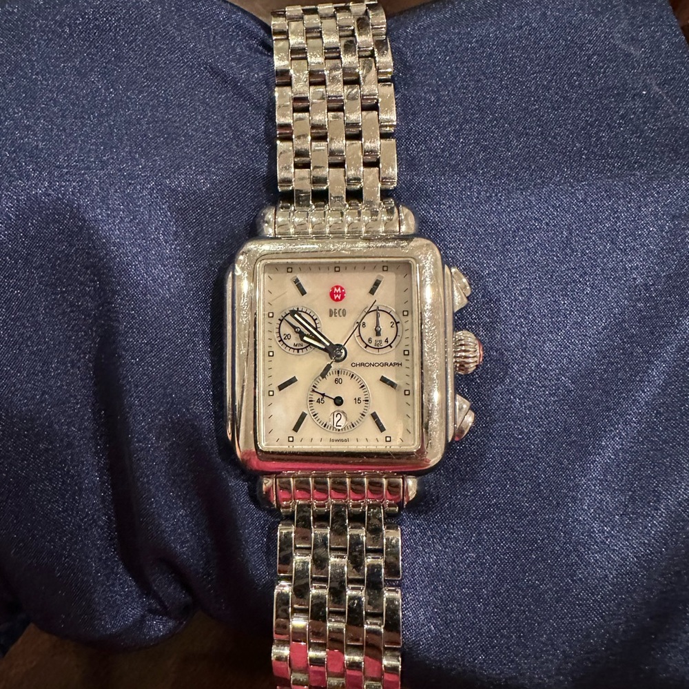 Michele Deco watch with traditional band